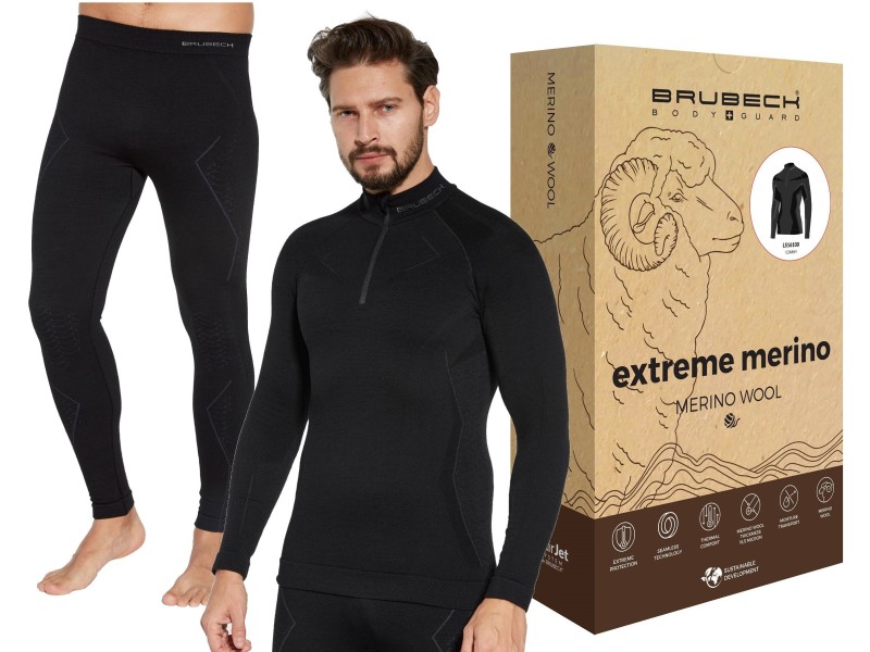 Brubeck Extreme Merino Wool męska bielizna termoaktywna