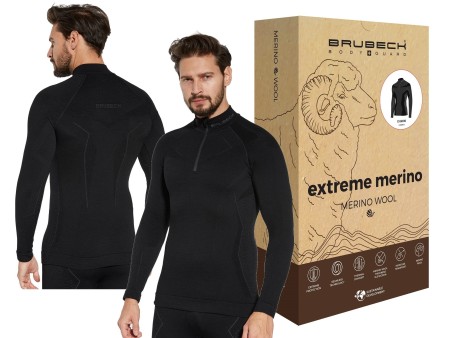 Brubeck Extreme Merino Wool męska koszulka termoaktywna