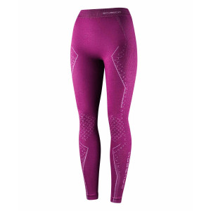 Brubeck damskie, wełniane termoaktywne getry Extreme Merino LE1351W / kolor fuksja