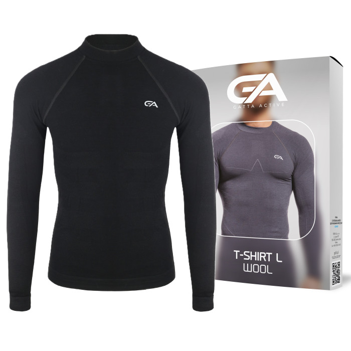 Gatta Active Merino Wool męska wełniana koszulka termiczna  długi rękaw